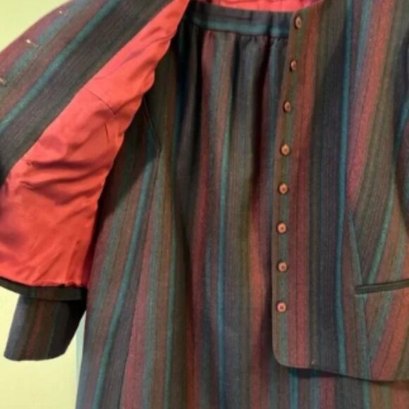 Evan Picone vintage The Classic Woman wool suit jacket and midi skirt 1970s/80s - Picture 3 of 8